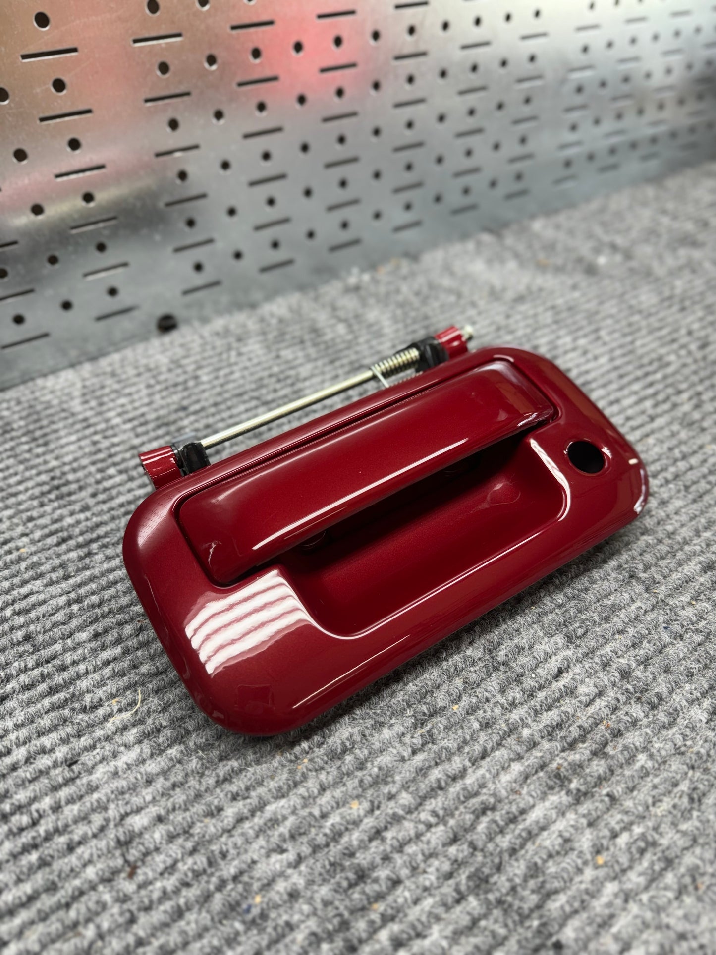 Color match tail gate handle