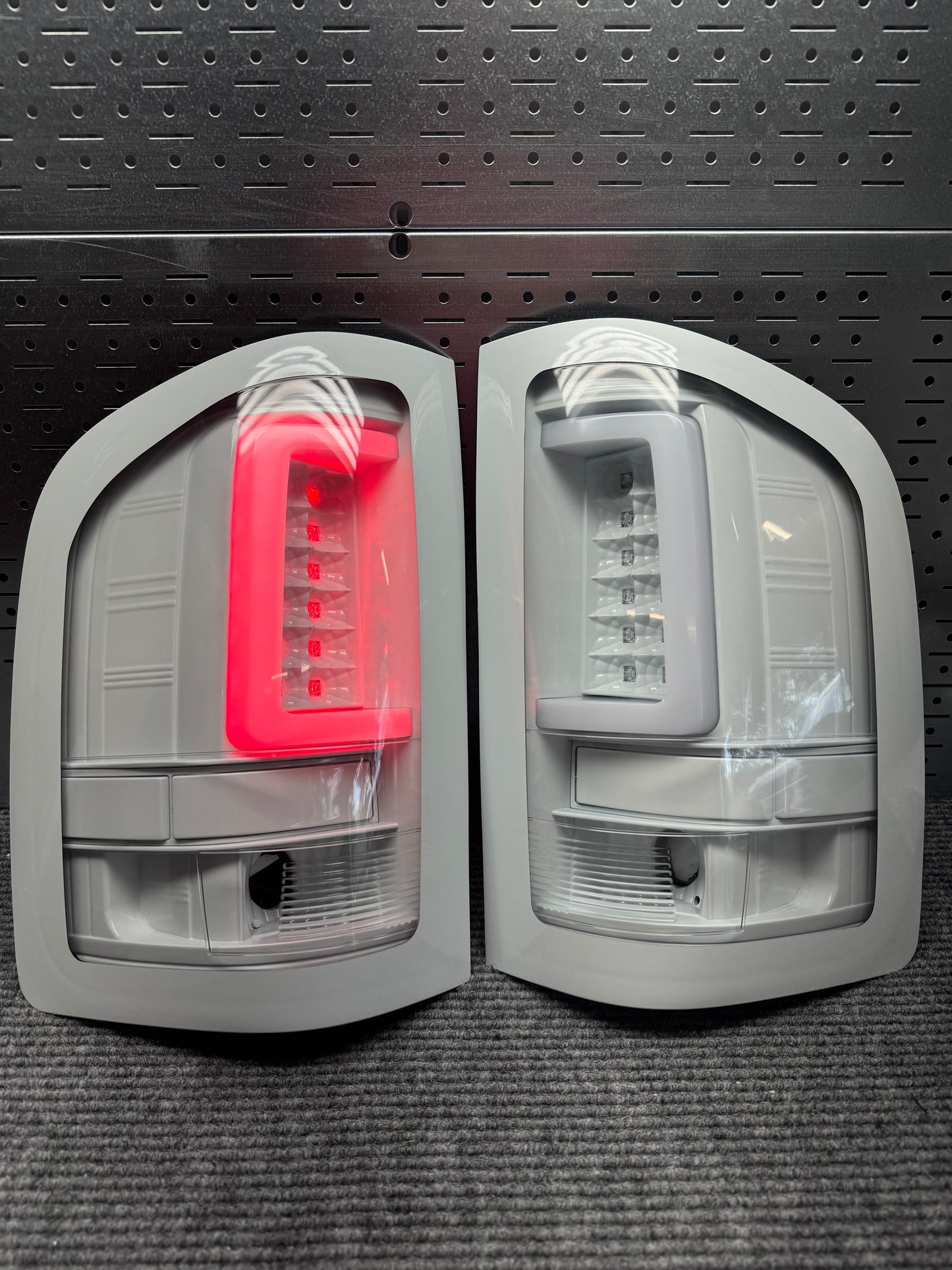 Color matched Silverado tail lights