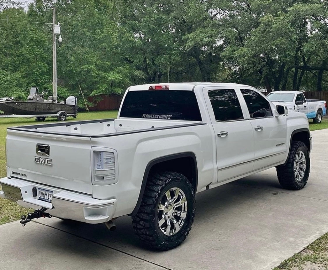 White tail lights