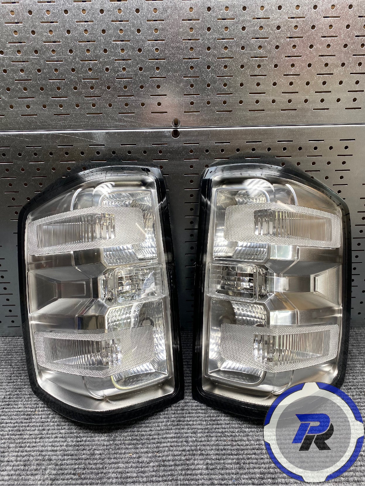 Clear Silverado tail lights