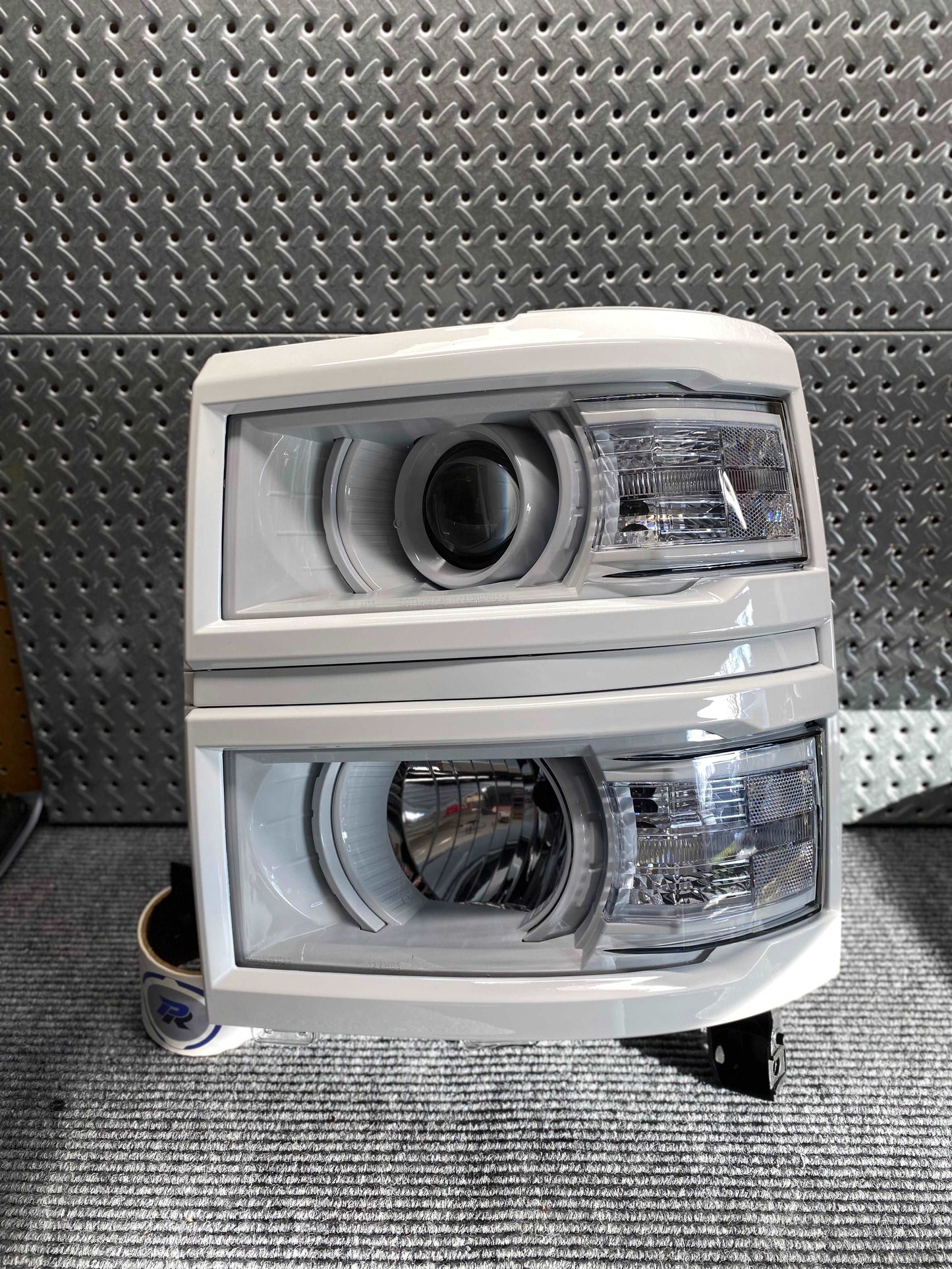 Color matched Silverado headlights