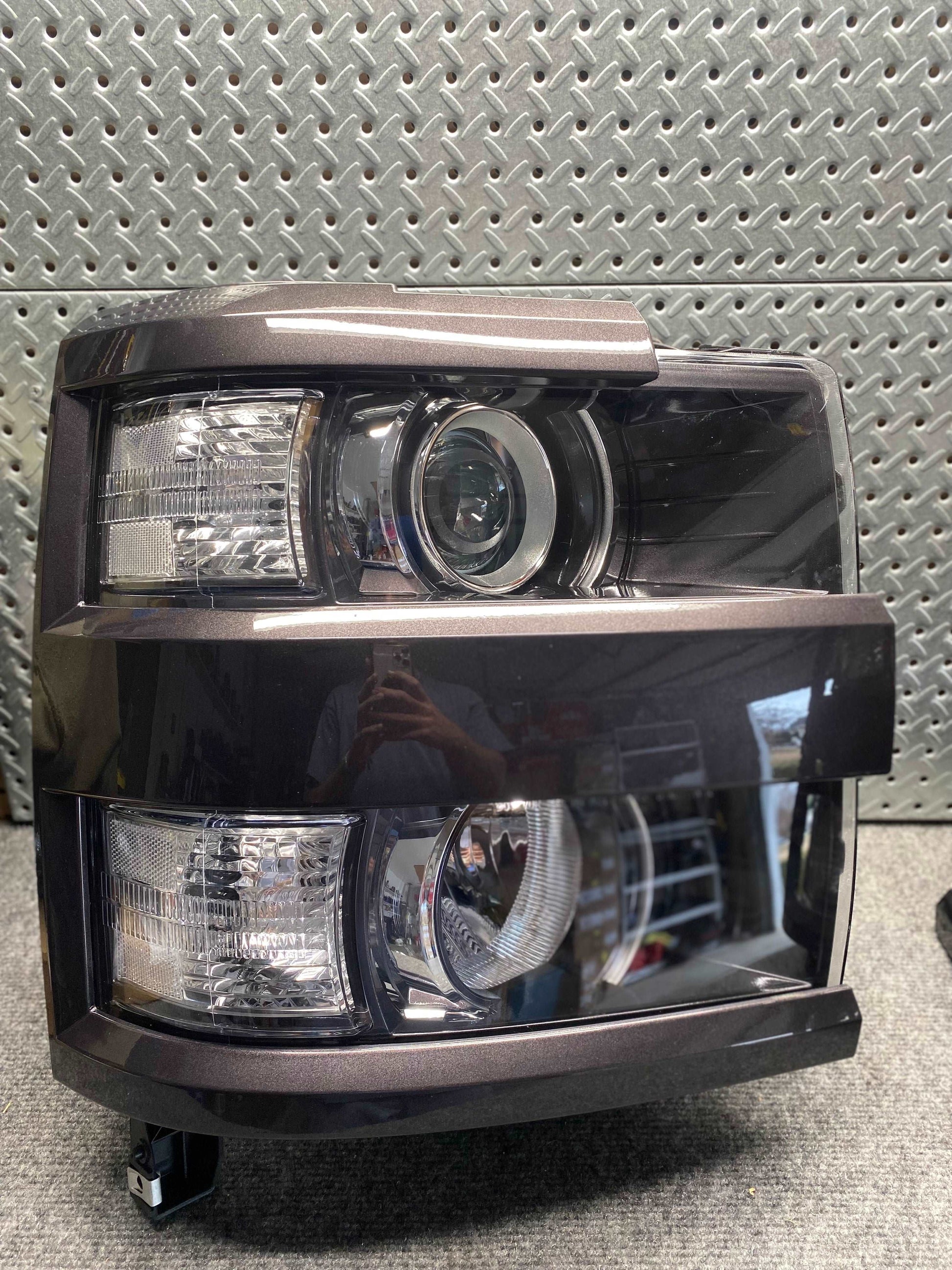 Colormatched Silverado headlights