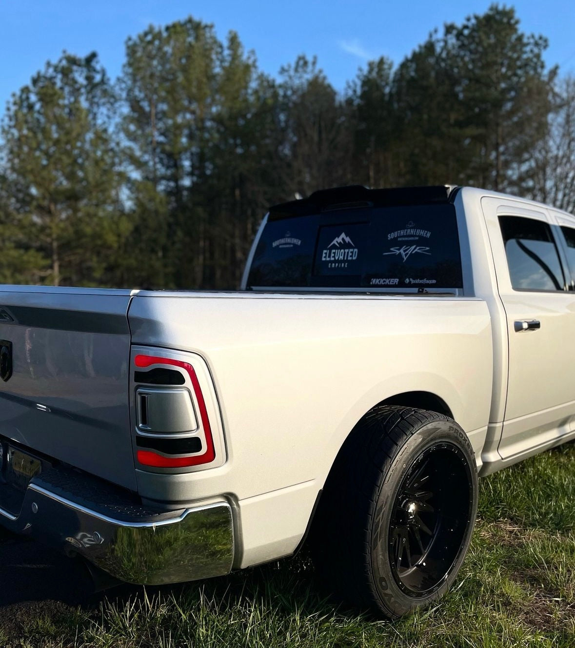 Color matched ram tail lights