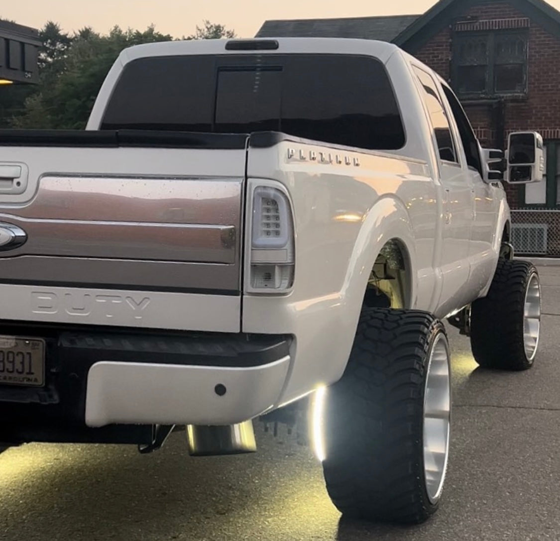 White f250 tail lights