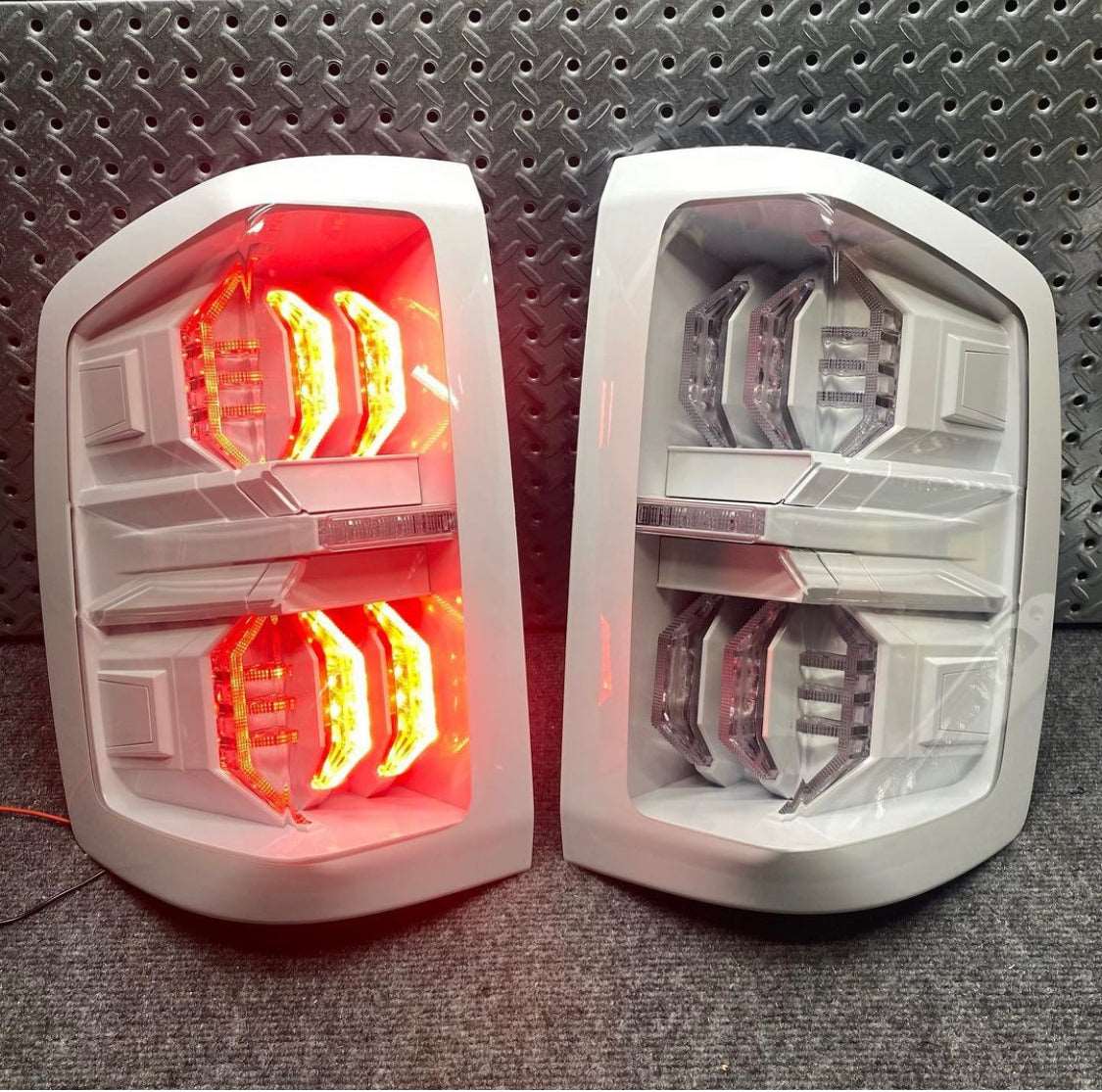 Colormatched Silverado tail lights 