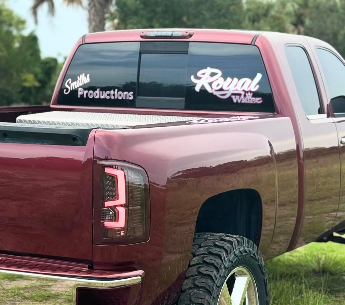 Color matched Silverado tail lights