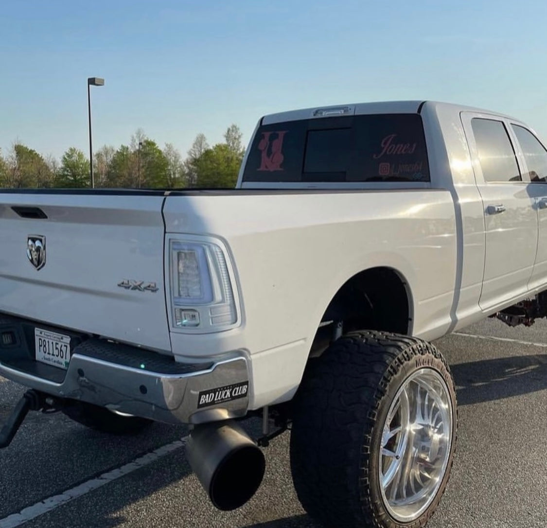 White ram tail lights 