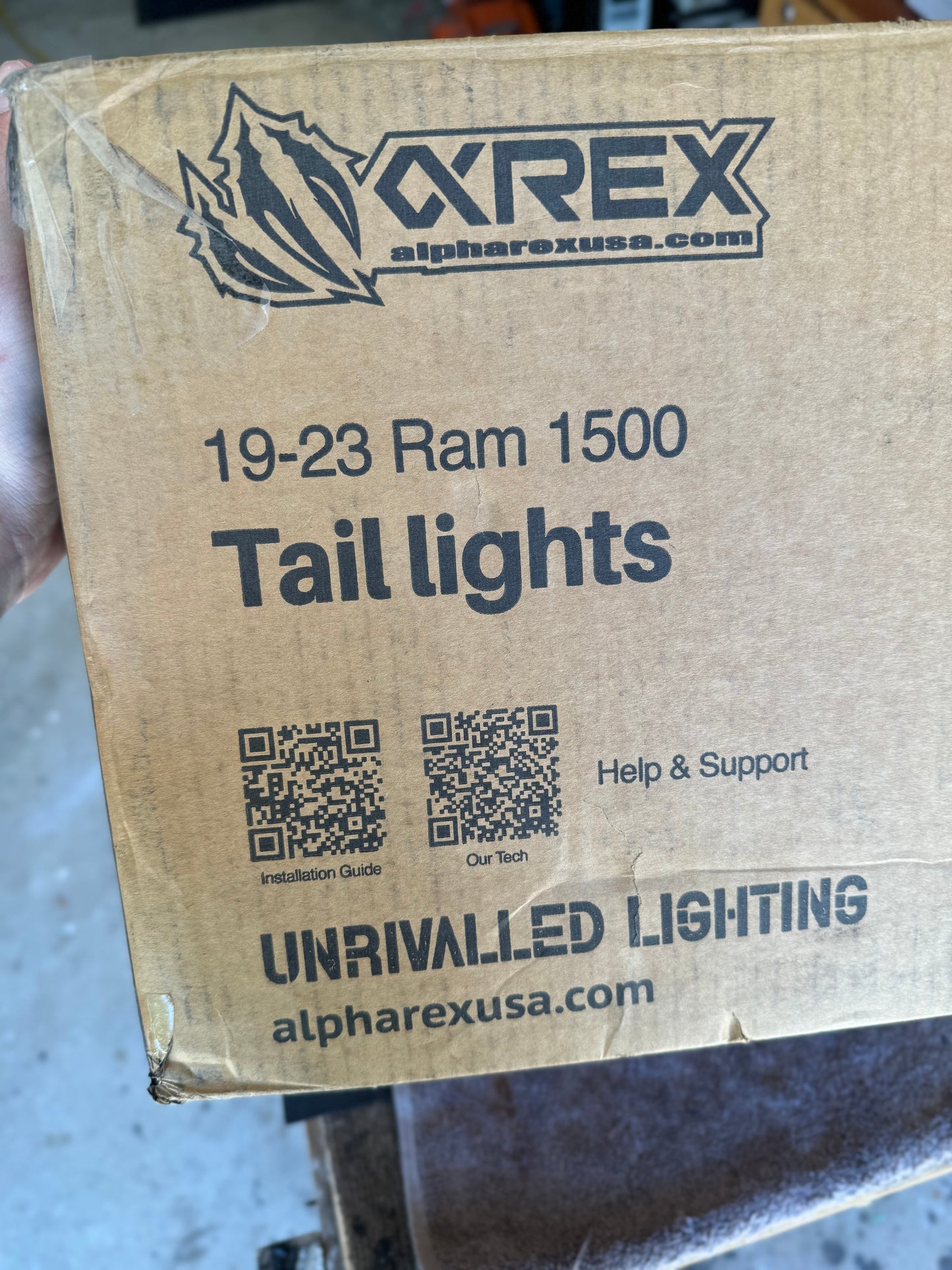 2019-2023 Ram 1500 color Matched AlphaRex tail lights
