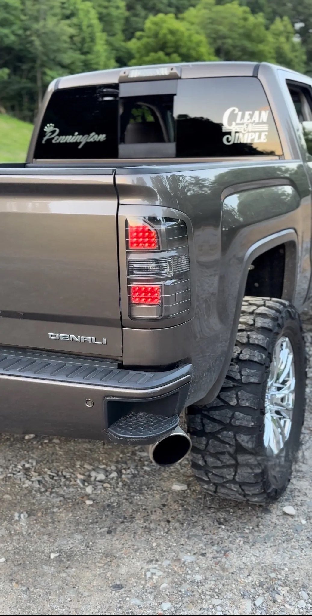 Color matched Sierra tail lights