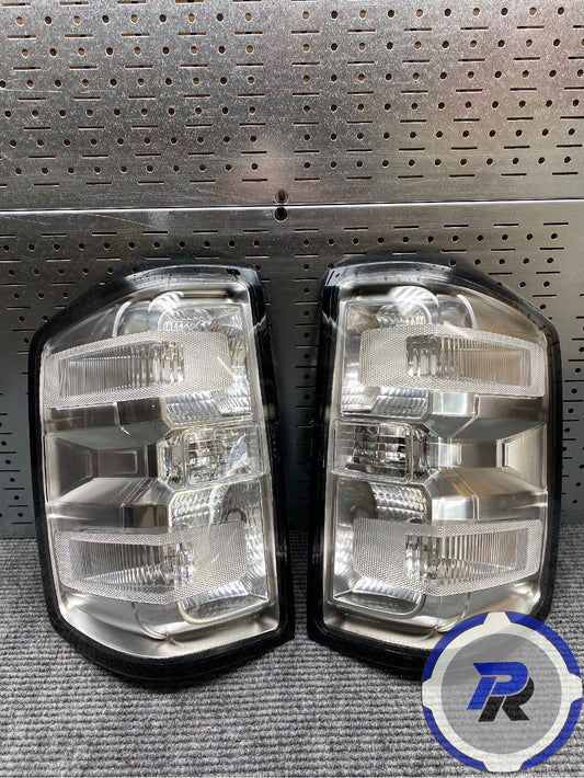 Clear Silverado tail lights 