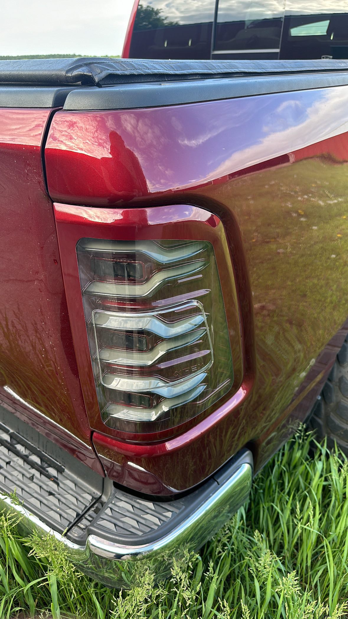 Color matched 5th gen ram tail lights