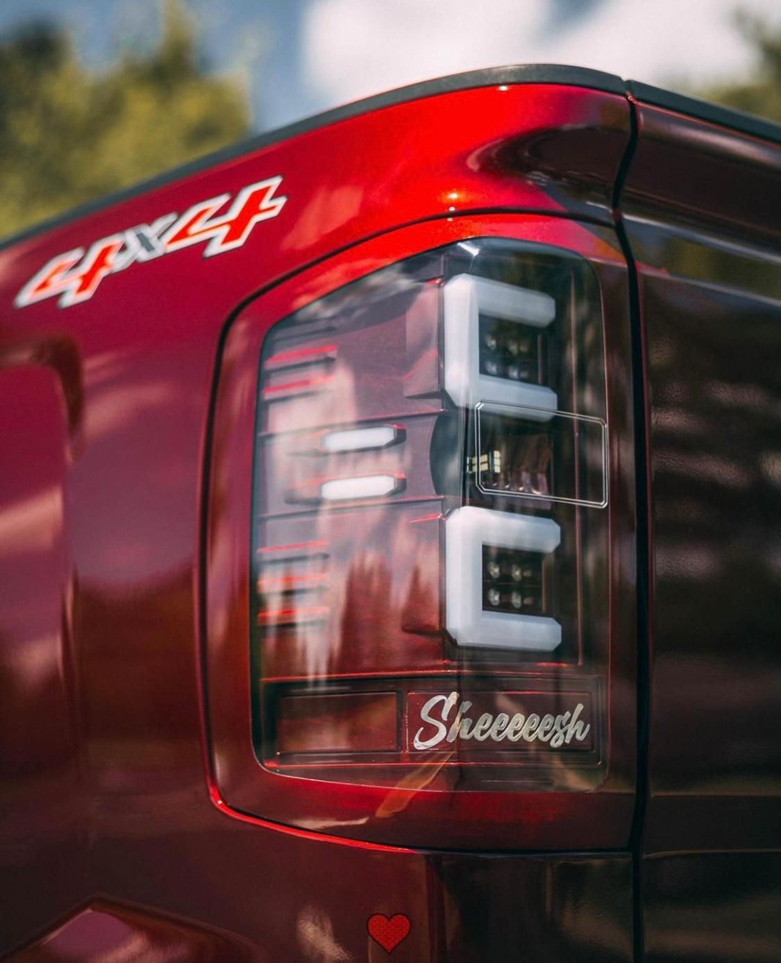 Color matched Silverado tail lights