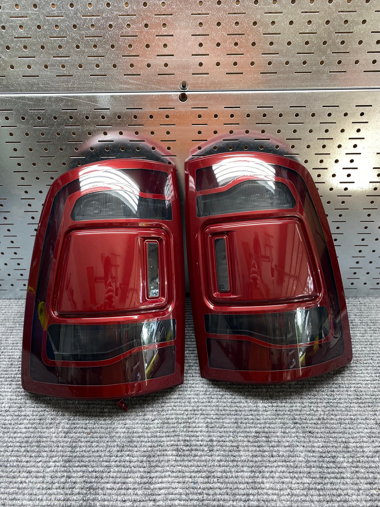 Painted ram tail lights