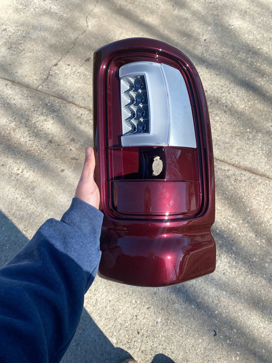 1994-2002 Ram colormatched tail lights custom 2nd gen paint to match LED