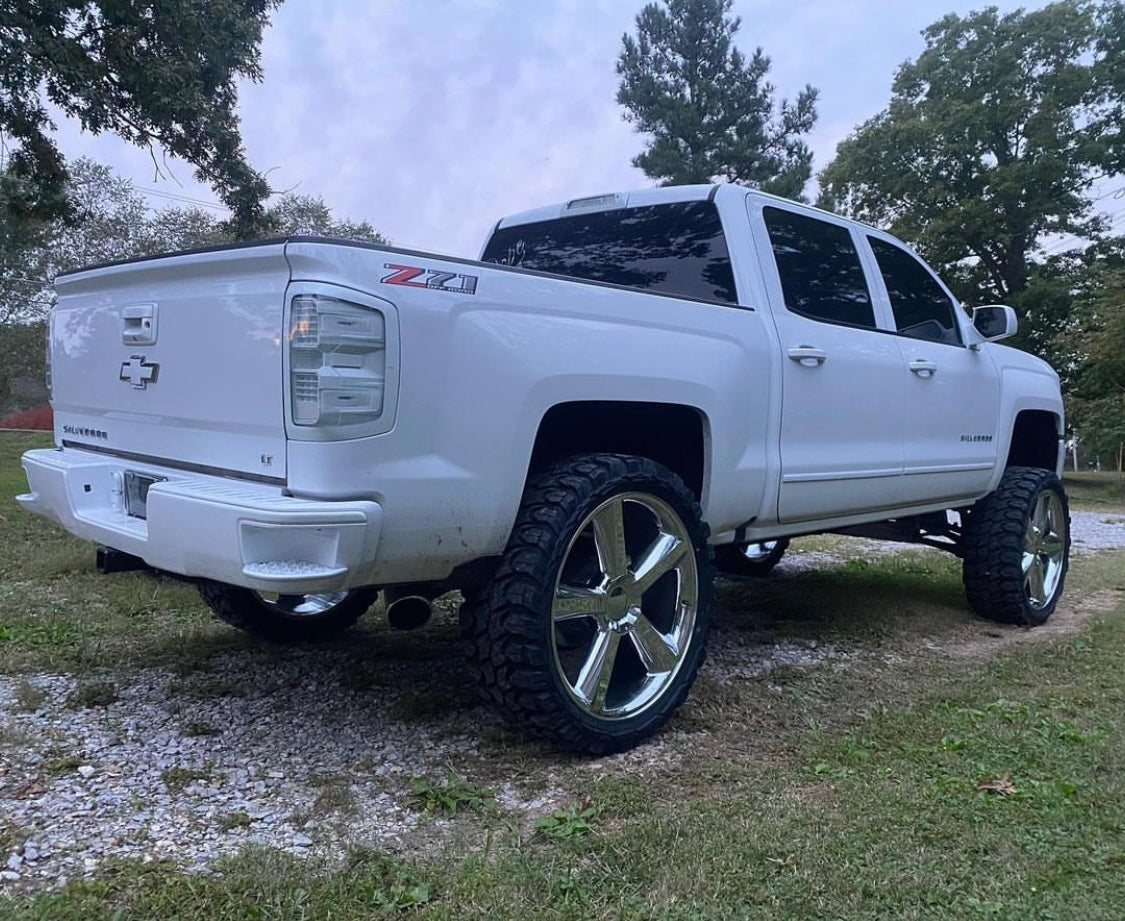 White Silverado tail lights