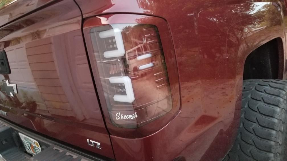 Custom Silverado tail lights